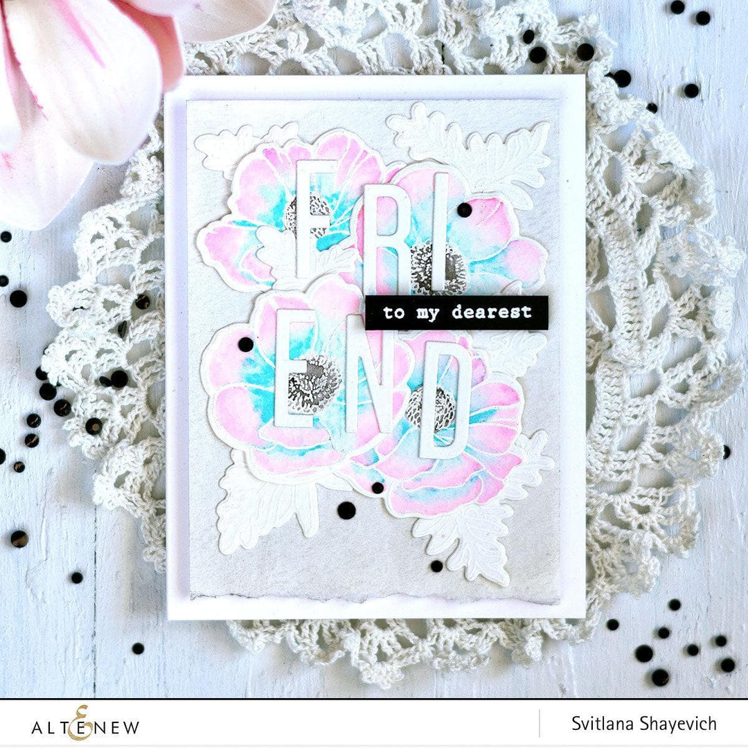 Altenew Build-A-Flower Set Build-A-Flower: Anemone Coronaria Layering Stamp & Die Set