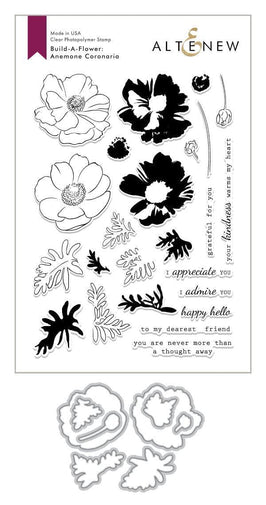Altenew Build-A-Flower Set Build-A-Flower: Anemone Coronaria Layering Stamp & Die Set