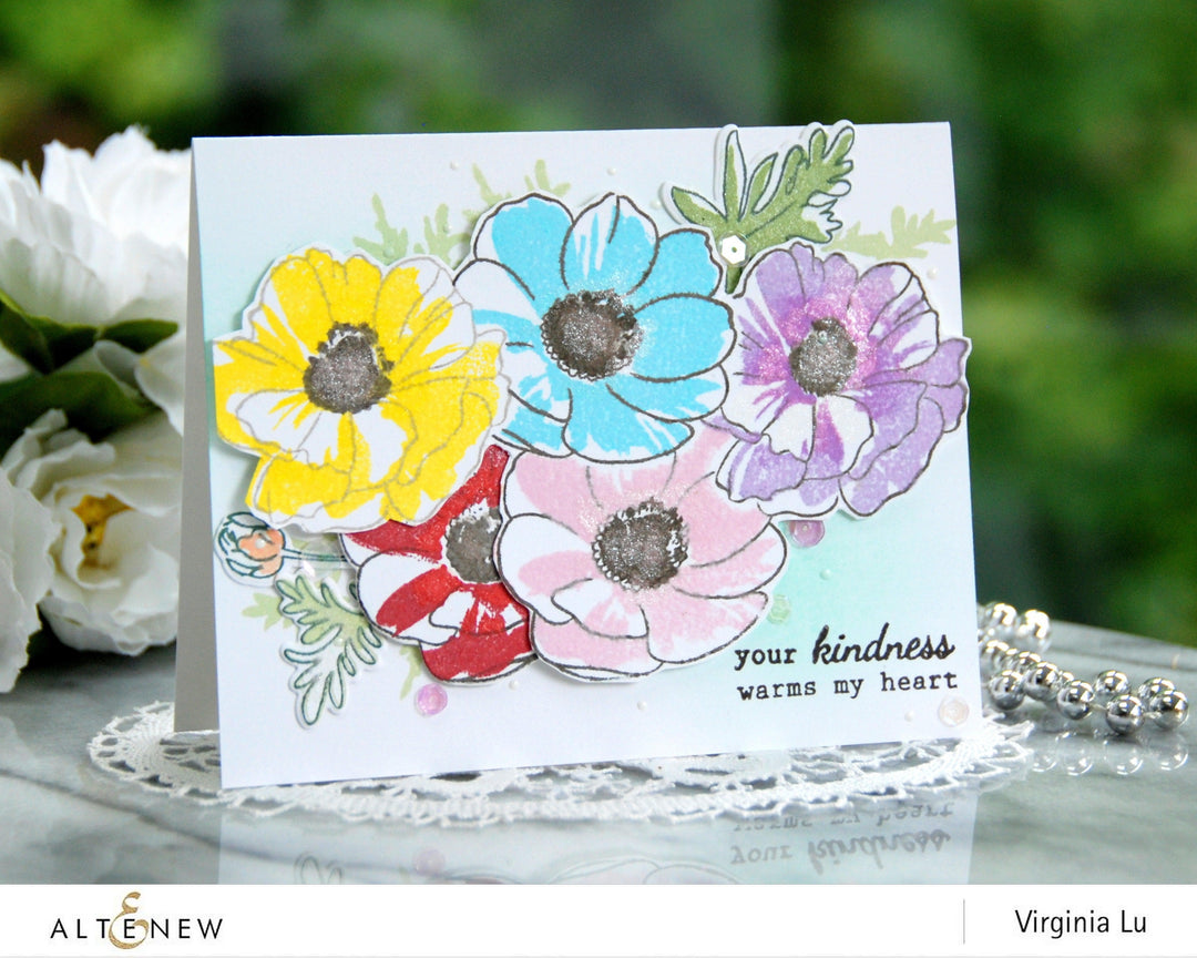 Altenew Build-A-Flower Set Build-A-Flower: Anemone Coronaria Layering Stamp & Die Set