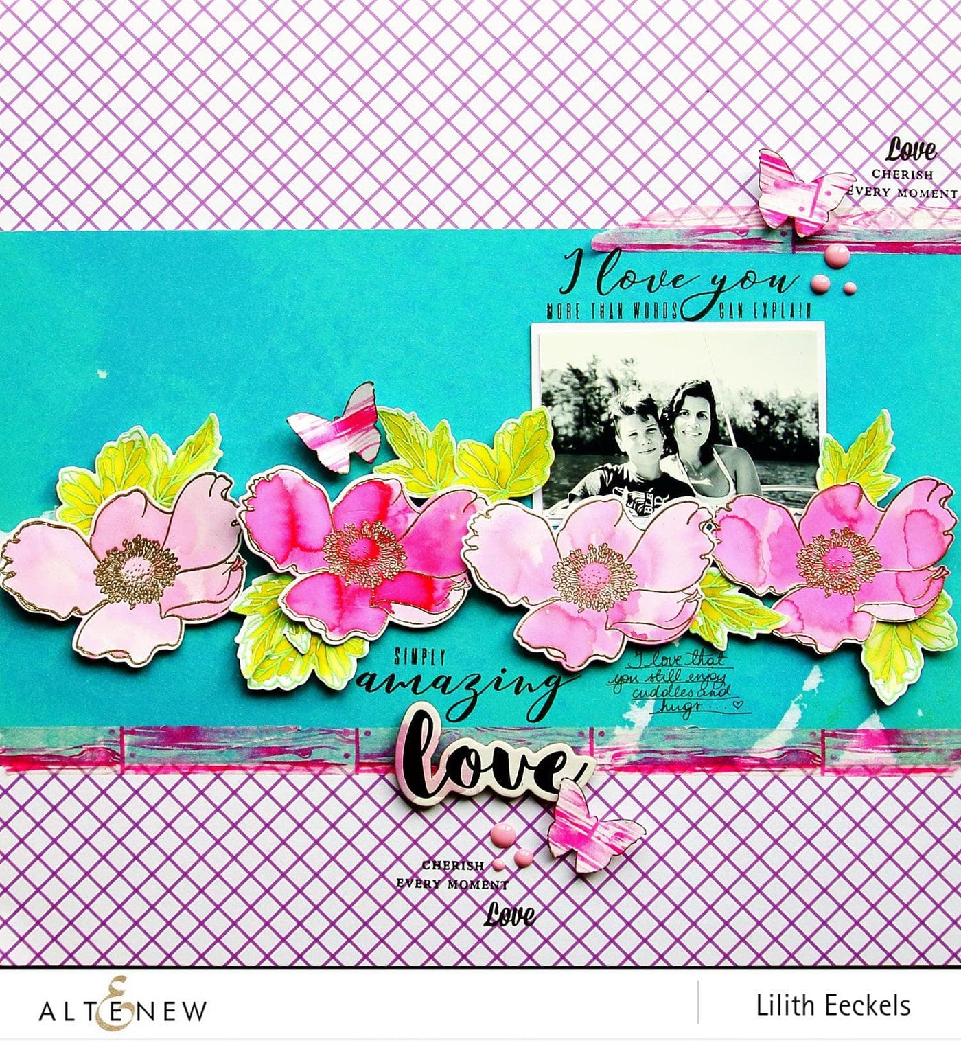 Altenew Build-A-Flower Set Build-A-Flower: Anemone Layering Stamp & Die Set