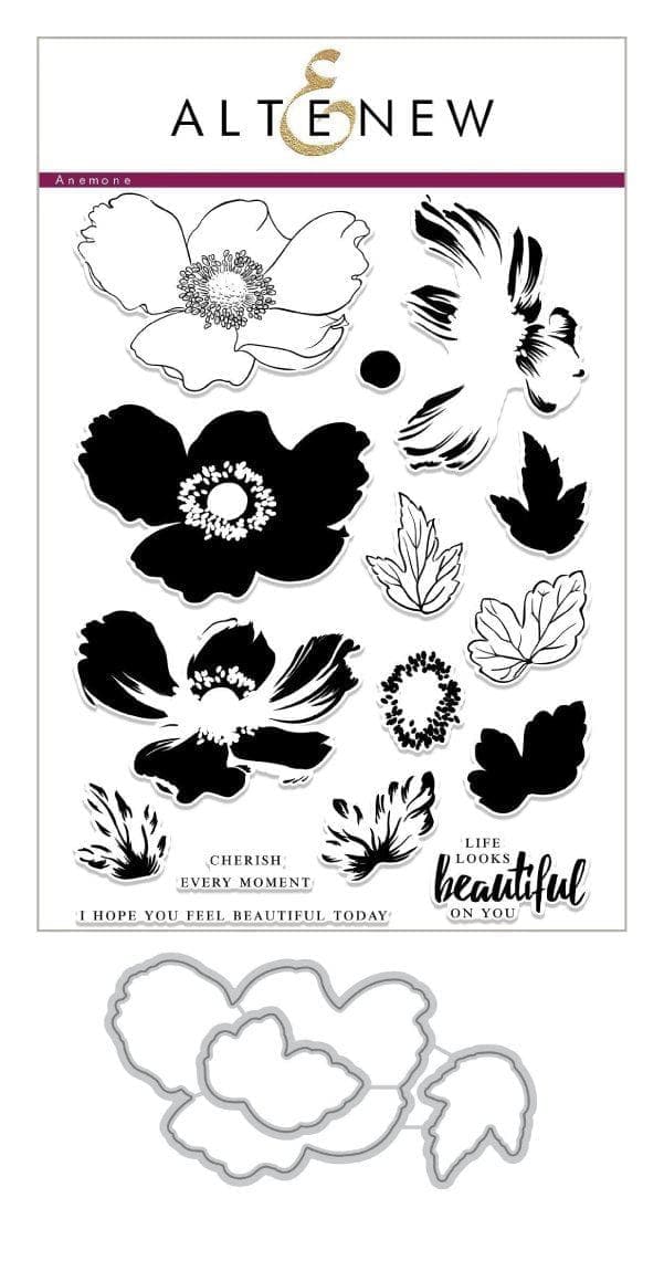 Altenew Build-A-Flower Set Build-A-Flower: Anemone Layering Stamp & Die Set