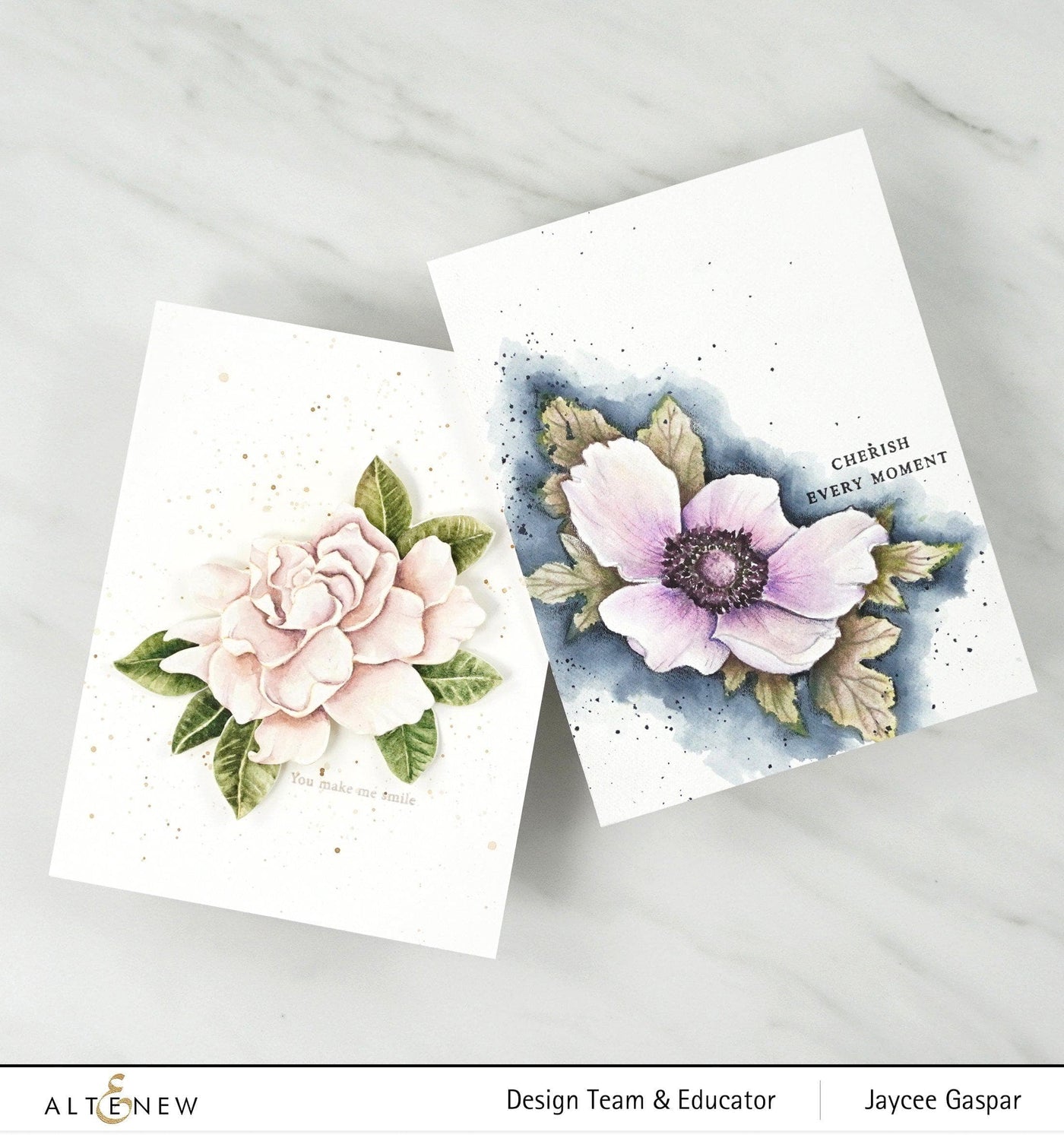 Altenew Build-A-Flower Set Build-A-Flower: Anemone Layering Stamp & Die Set & Ink Bundle