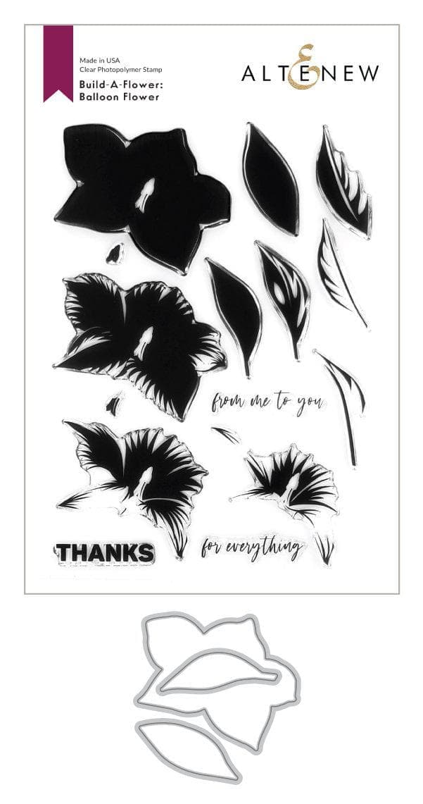 Altenew Build-A-Flower Set Build-A-Flower: Balloon Flower Layering Stamp & Die Set