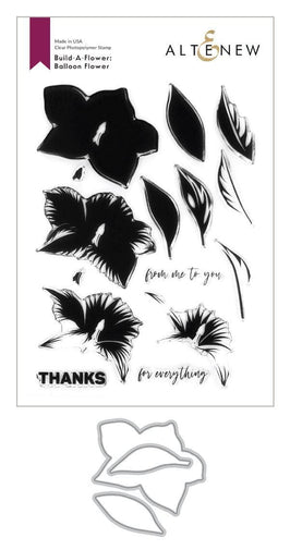 Altenew Build-A-Flower Set Build-A-Flower: Balloon Flower Layering Stamp & Die Set