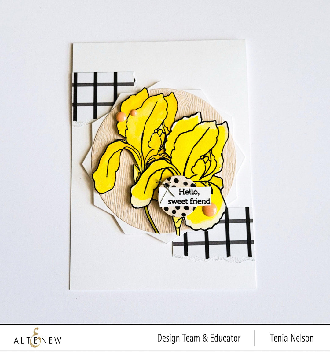 Altenew Build-A-Flower Set Build-A-Flower: Bearded Iris Layering Stamp & Die Set