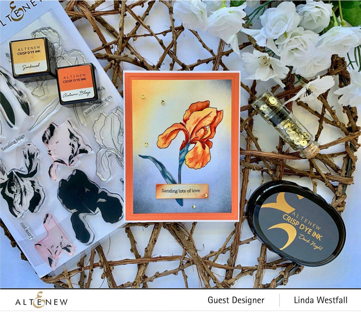 Altenew Build-A-Flower Set Build-A-Flower: Bearded Iris Layering Stamp & Die Set