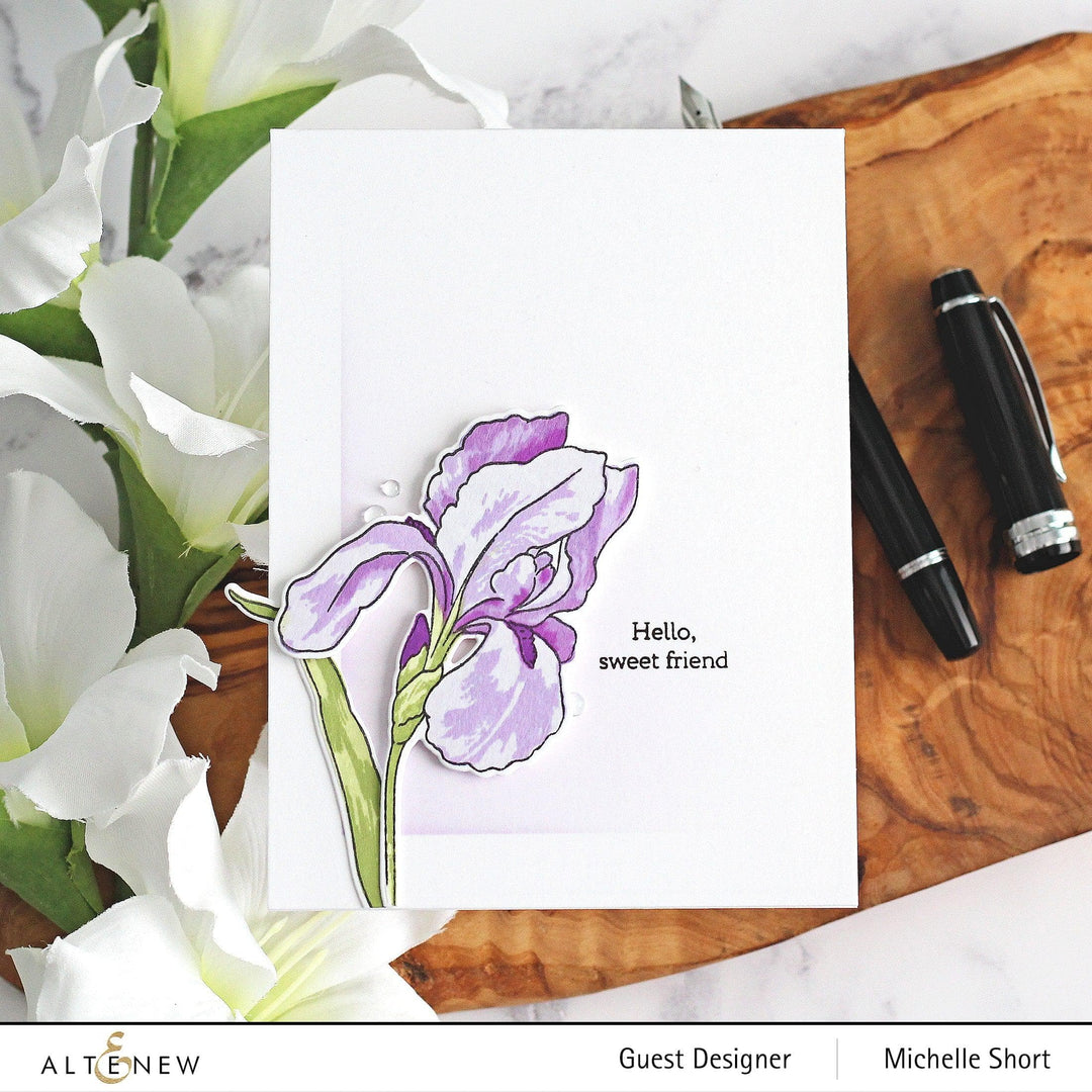 Altenew Build-A-Flower Set Build-A-Flower: Bearded Iris Layering Stamp & Die Set