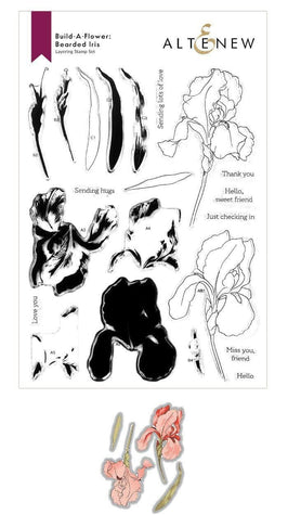 Altenew Build-A-Flower Set Build-A-Flower: Bearded Iris Layering Stamp & Die Set