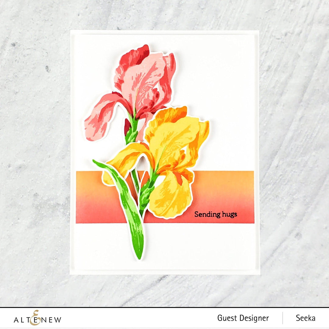 Altenew Build-A-Flower Set Build-A-Flower: Bearded Iris Layering Stamp & Die Set