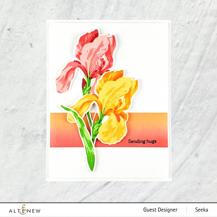 Altenew Build-A-Flower Set Build-A-Flower: Bearded Iris Layering Stamp & Die Set