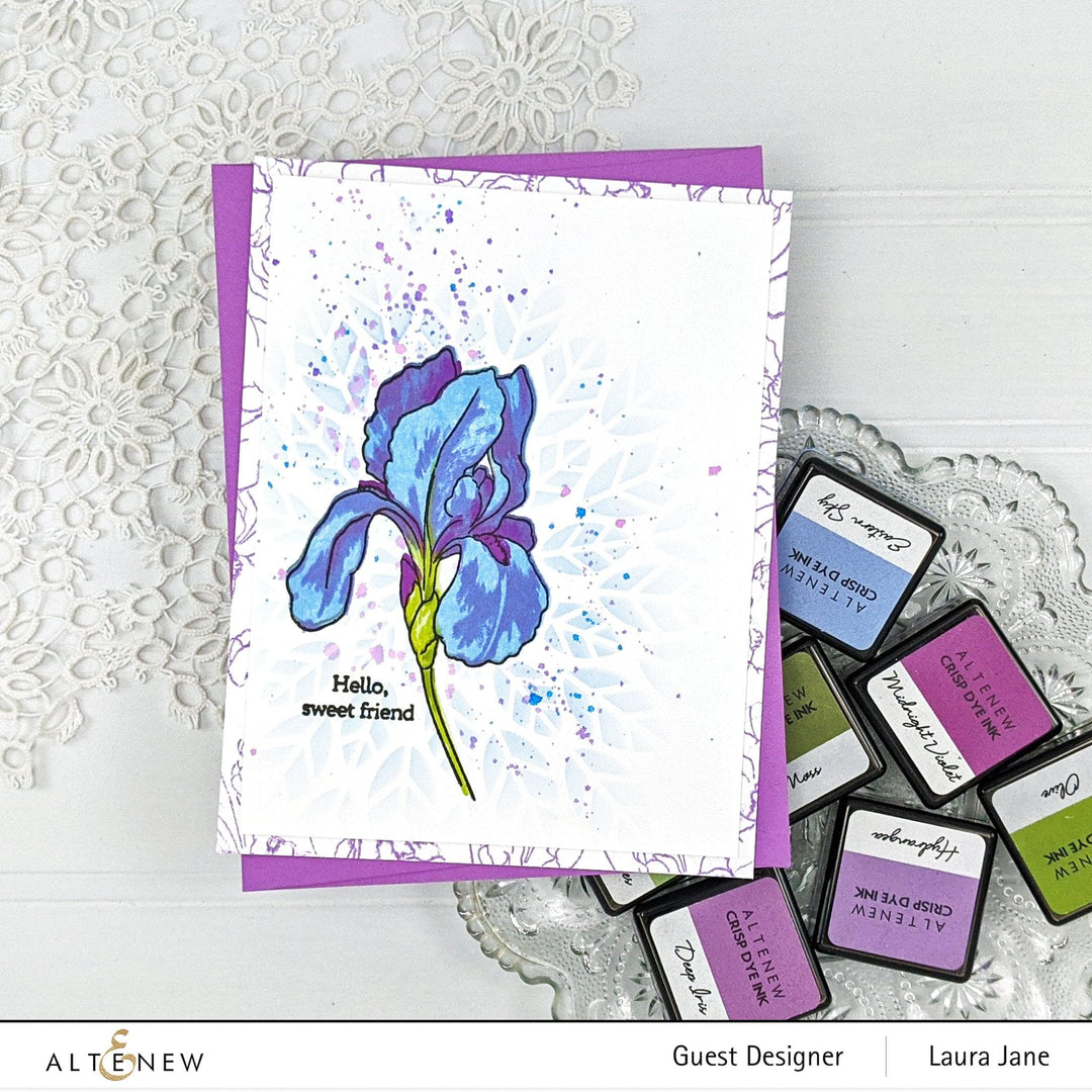Altenew Build-A-Flower Set Build-A-Flower: Bearded Iris Layering Stamp & Die Set