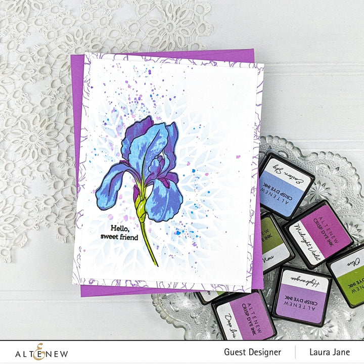 Altenew Build-A-Flower Set Build-A-Flower: Bearded Iris Layering Stamp & Die Set