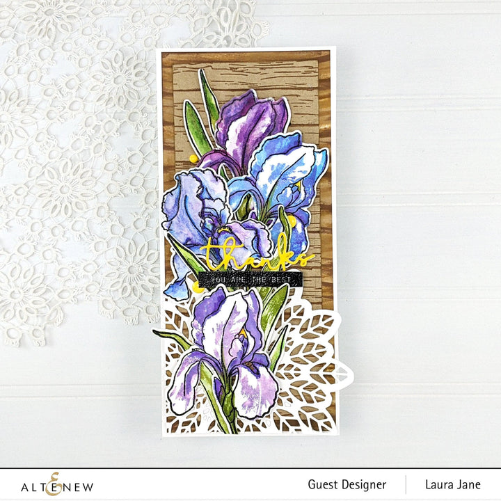 Altenew Build-A-Flower Set Build-A-Flower: Bearded Iris Layering Stamp & Die Set