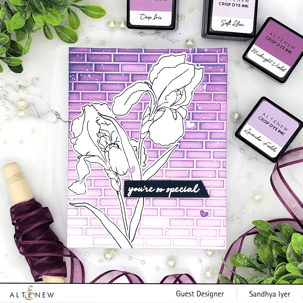 Altenew Build-A-Flower Set Build-A-Flower: Bearded Iris Layering Stamp & Die Set