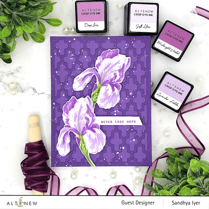 Altenew Build-A-Flower Set Build-A-Flower: Bearded Iris Layering Stamp & Die Set