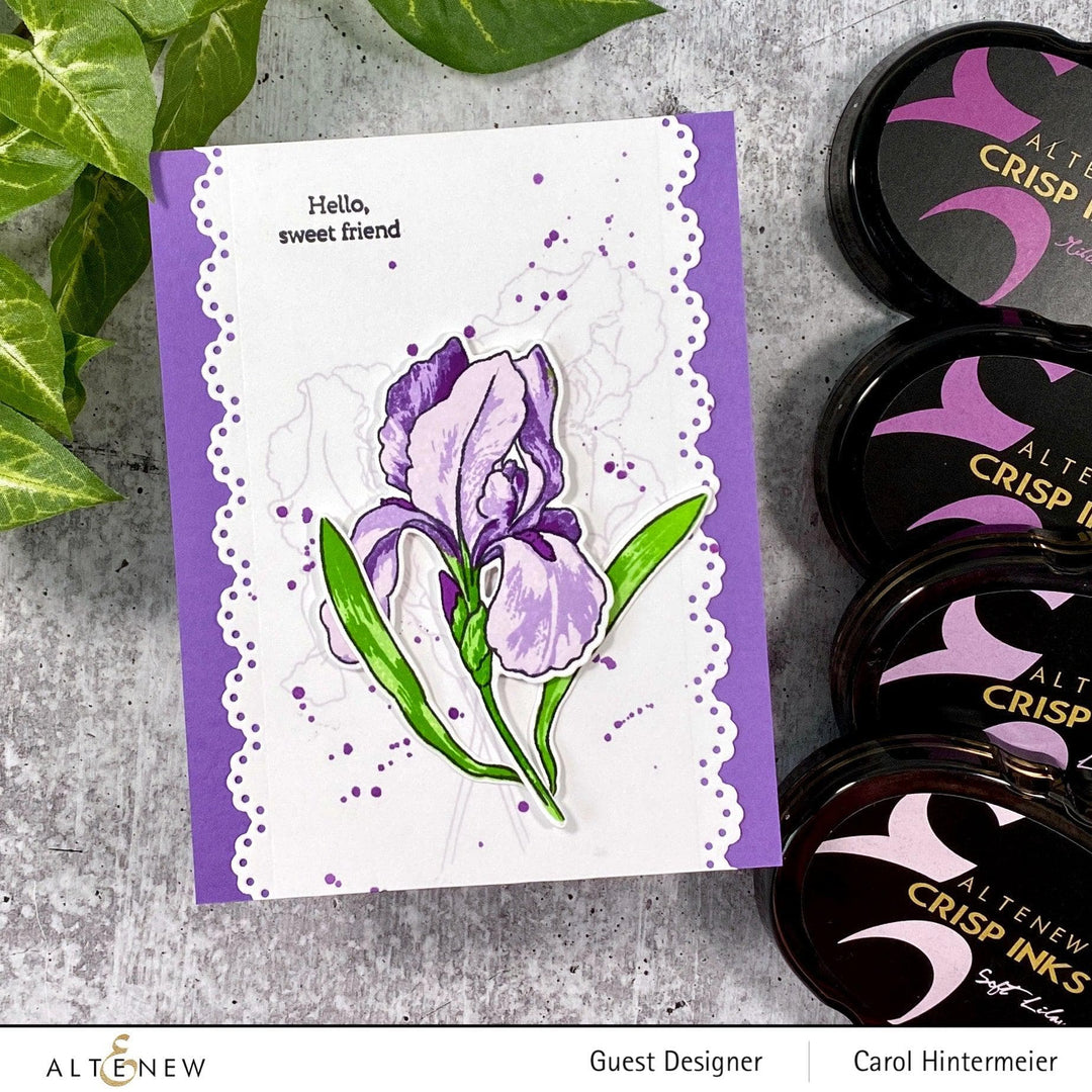 Altenew Build-A-Flower Set Build-A-Flower: Bearded Iris Layering Stamp & Die Set