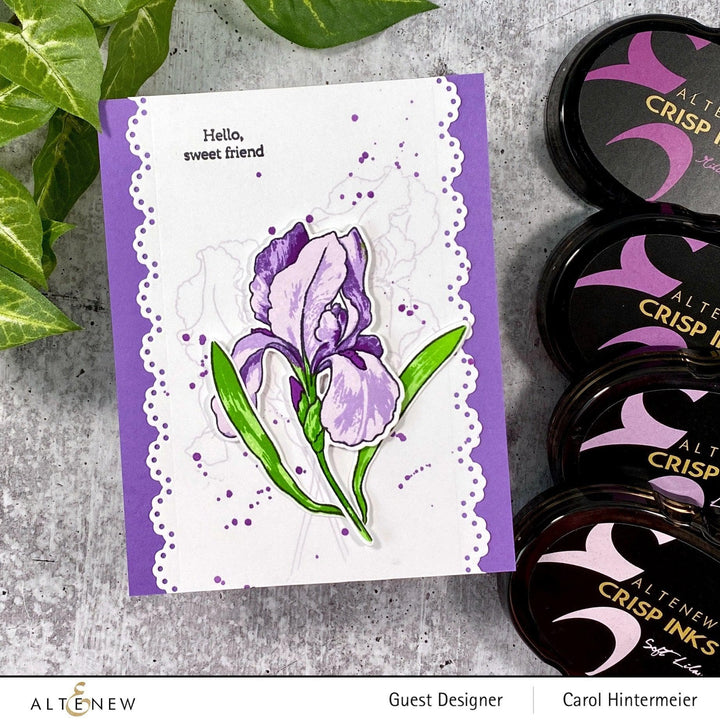 Altenew Build-A-Flower Set Build-A-Flower: Bearded Iris Layering Stamp & Die Set