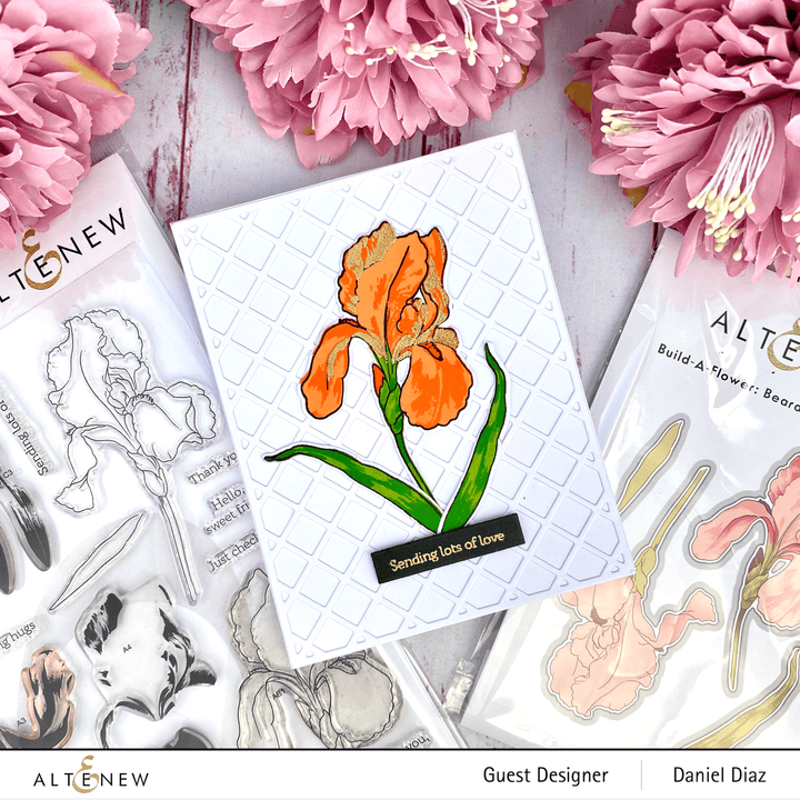 Altenew Build-A-Flower Set Build-A-Flower: Bearded Iris Layering Stamp & Die Set