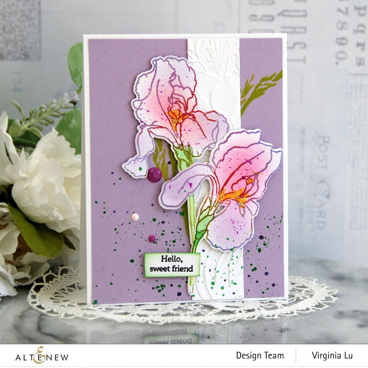 Altenew Build-A-Flower Set Build-A-Flower: Bearded Iris Layering Stamp & Die Set