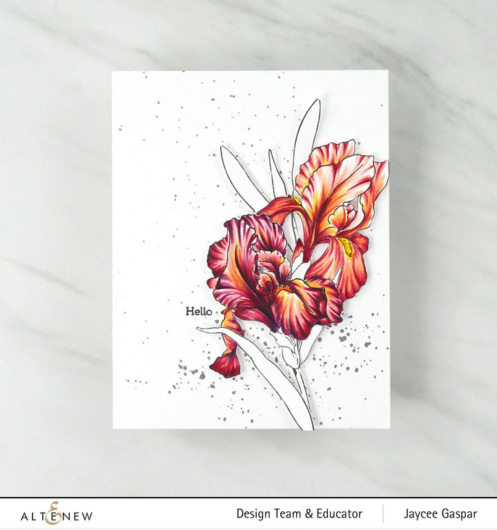 Altenew Build-A-Flower Set Build-A-Flower: Bearded Iris Layering Stamp & Die Set