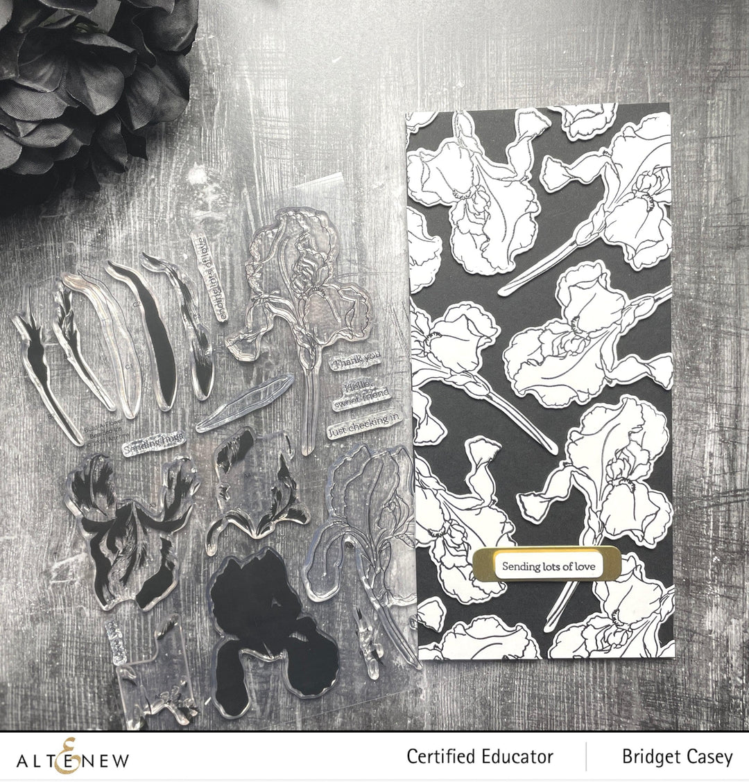 Altenew Build-A-Flower Set Build-A-Flower: Bearded Iris Layering Stamp & Die Set