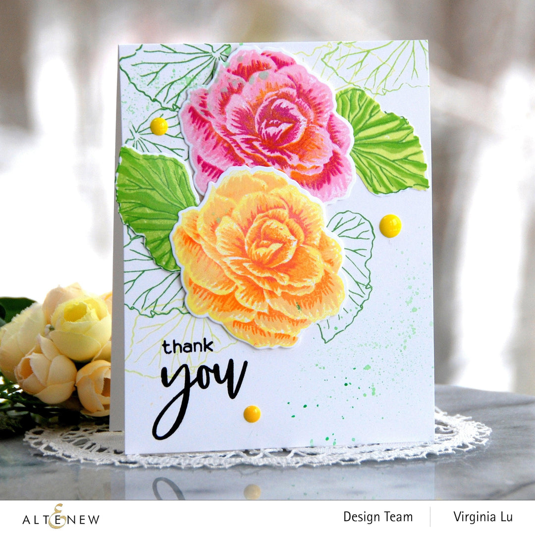 Altenew Build-A-Flower Set Build-A-Flower: Begonia Layering Stamp & Die Set