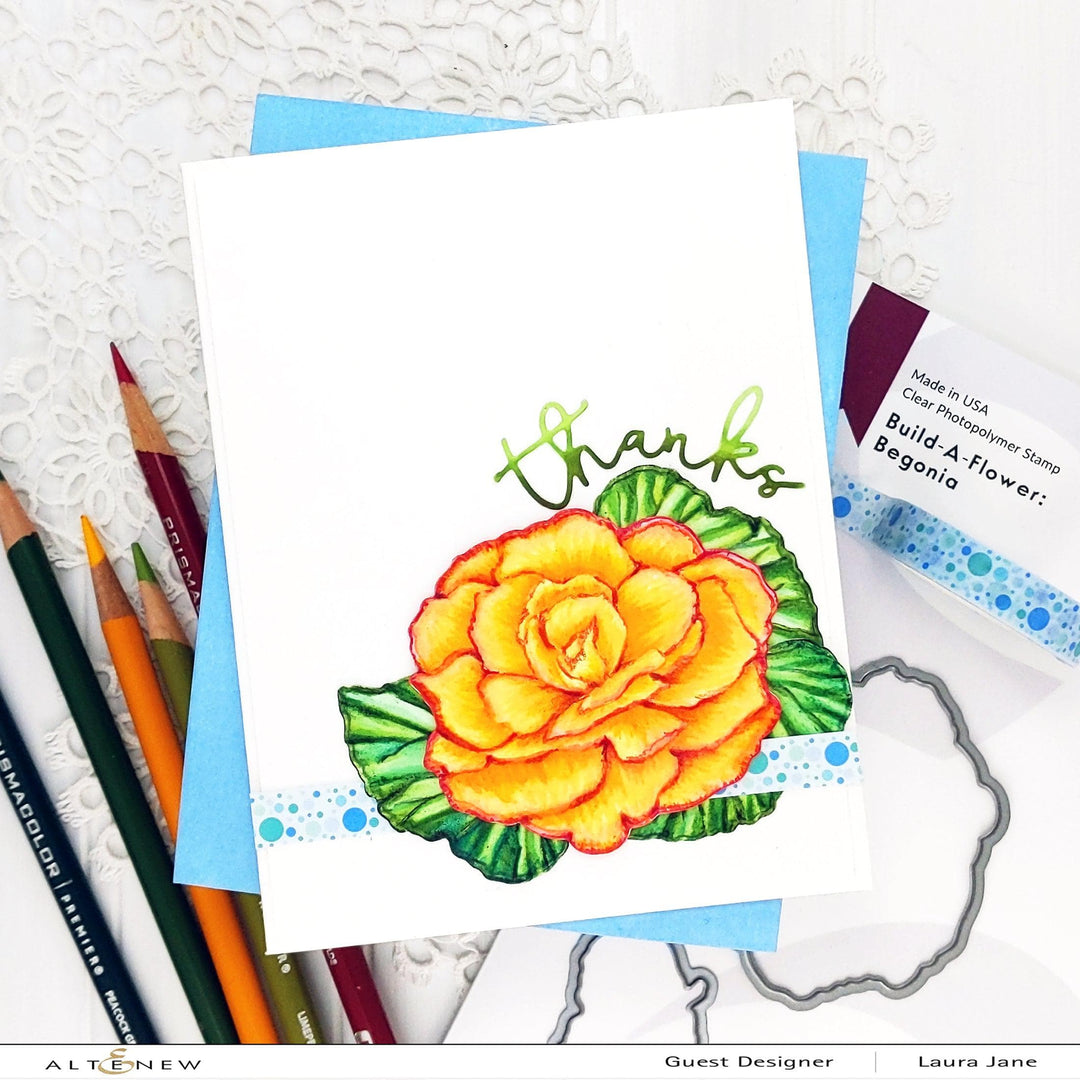 Altenew Build-A-Flower Set Build-A-Flower: Begonia Layering Stamp & Die Set