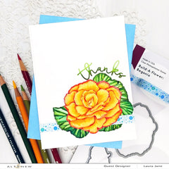 Altenew Build-A-Flower Set Build-A-Flower: Begonia Layering Stamp & Die Set