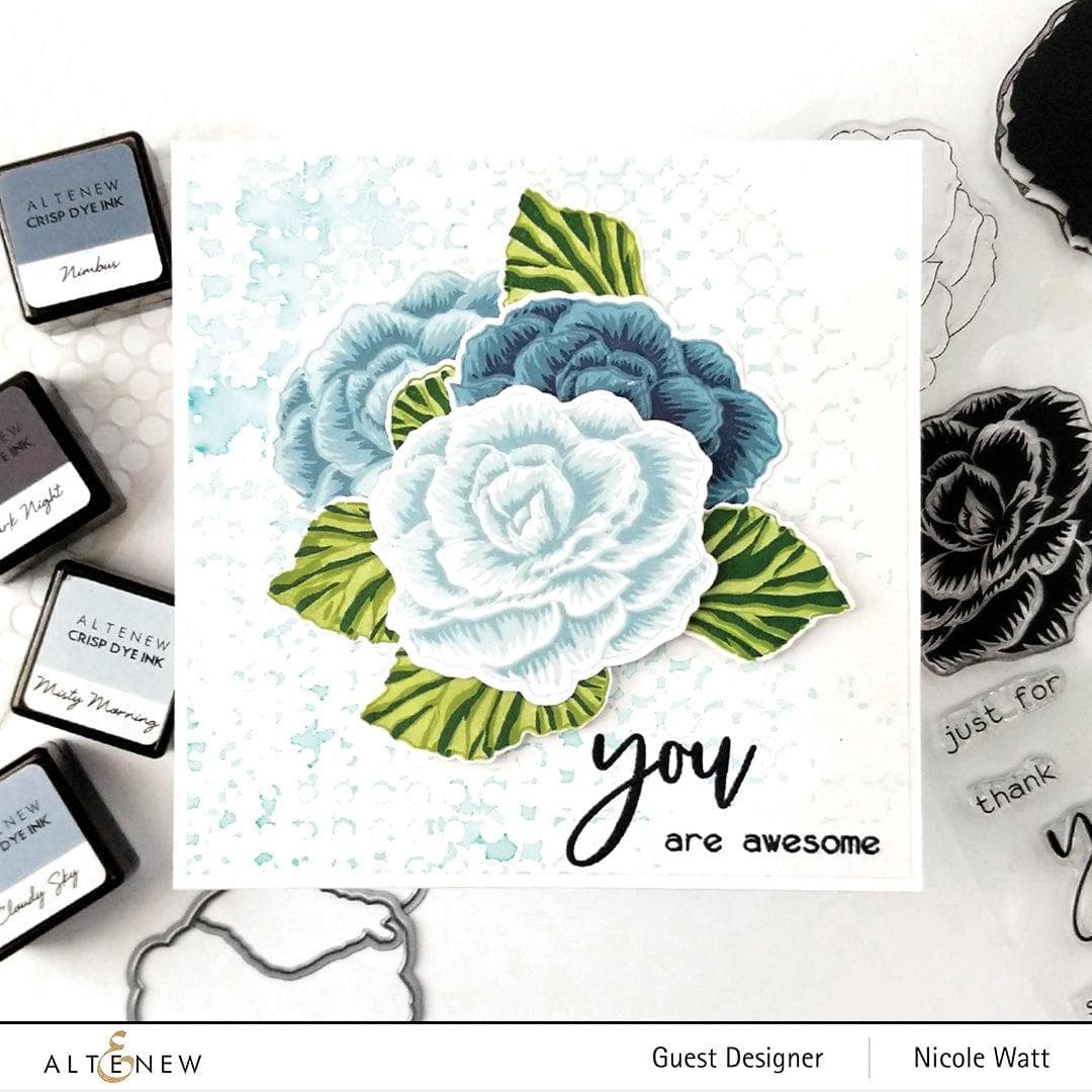 Altenew Build-A-Flower Set Build-A-Flower: Begonia Layering Stamp & Die Set