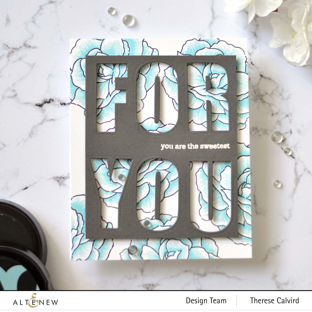 Altenew Build-A-Flower Set Build-A-Flower: Begonia Layering Stamp & Die Set