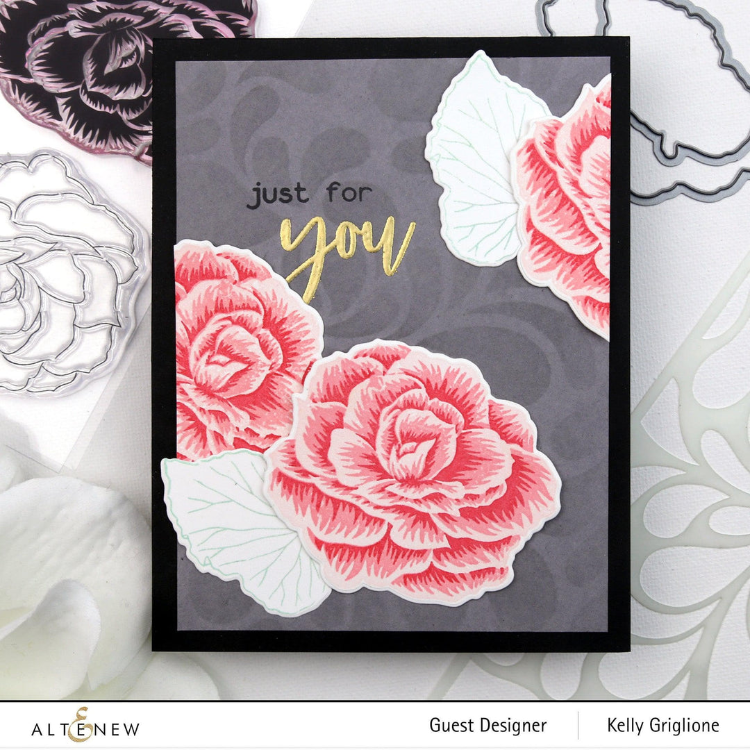 Altenew Build-A-Flower Set Build-A-Flower: Begonia Layering Stamp & Die Set