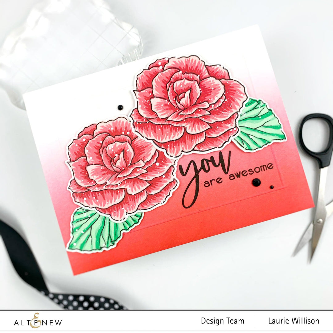 Altenew Build-A-Flower Set Build-A-Flower: Begonia Layering Stamp & Die Set