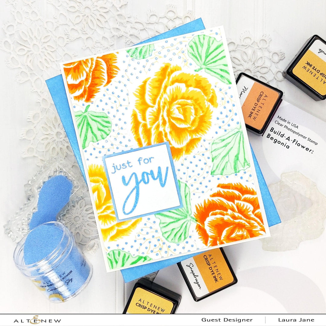 Altenew Build-A-Flower Set Build-A-Flower: Begonia Layering Stamp & Die Set