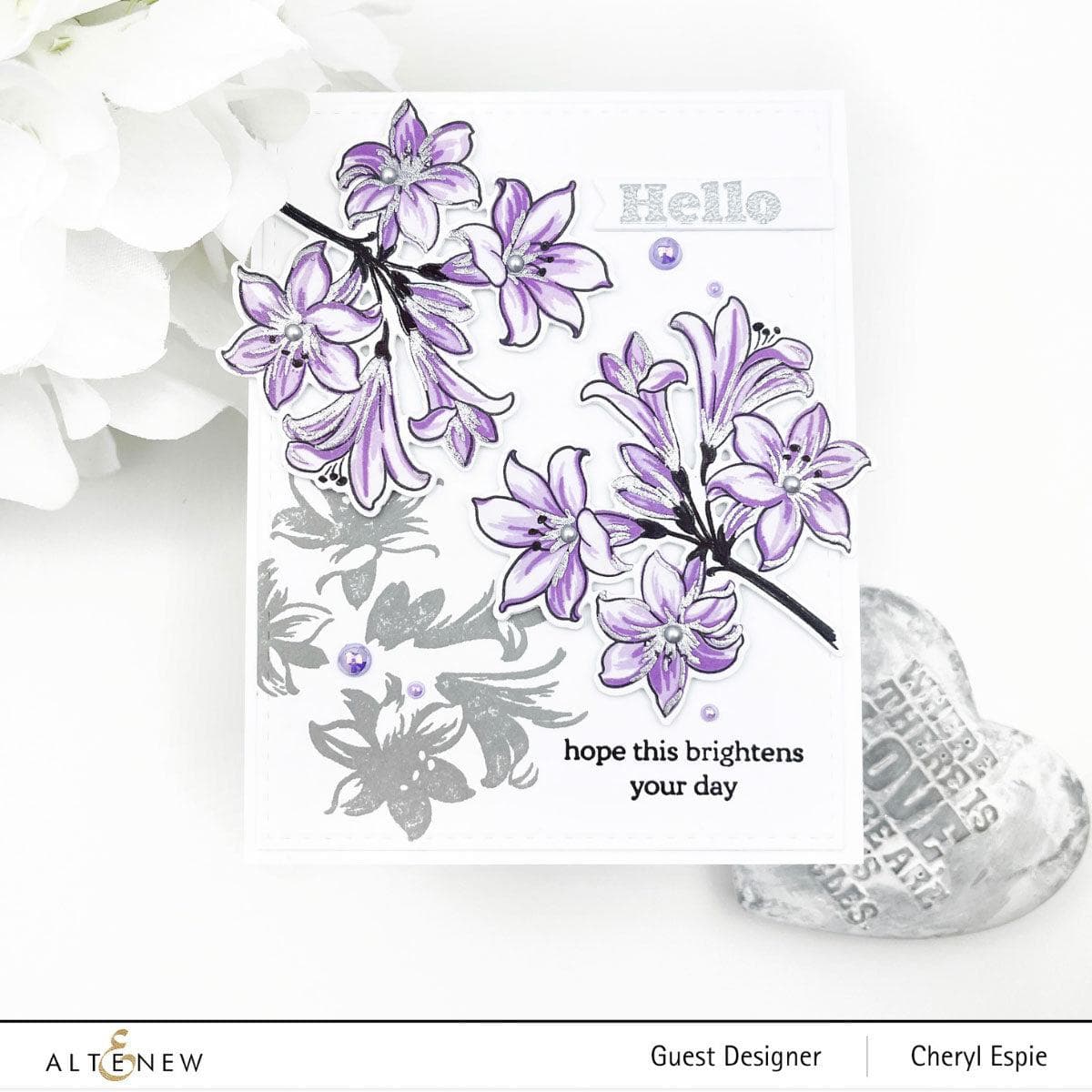 Altenew Build-A-Flower Set Build-A-Flower: Belladonna Lily Layering Stamp & Die Set