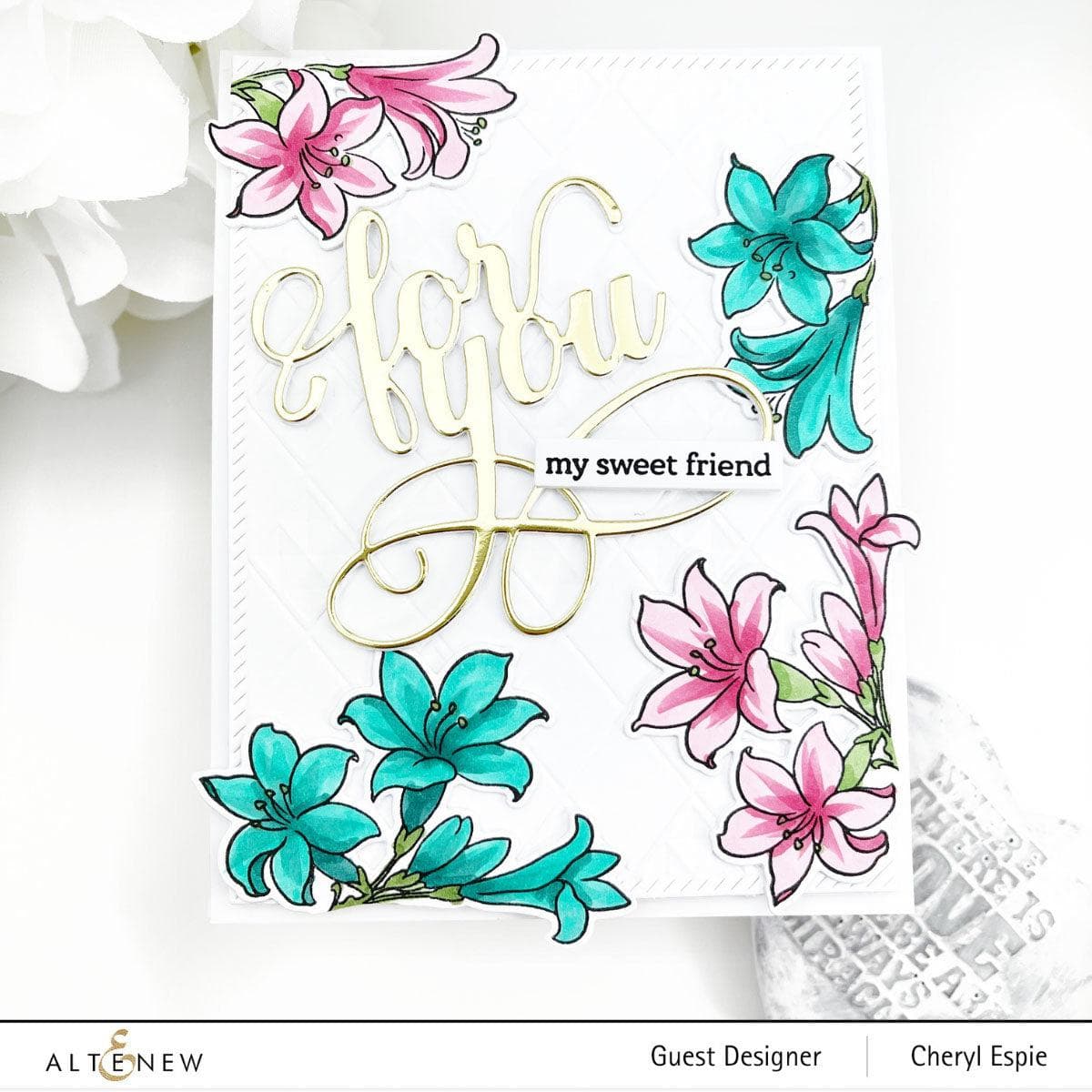 Altenew Build-A-Flower Set Build-A-Flower: Belladonna Lily Layering Stamp & Die Set