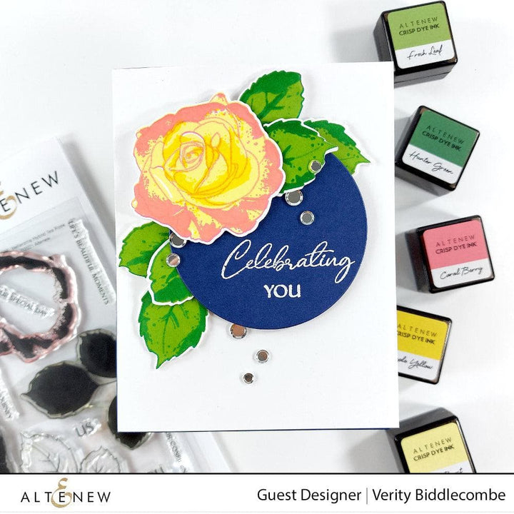 Altenew Build-A-Flower Set Build-A-Flower: Bellaroma Hybrid Tea Rose Layering Stamp & Die Set