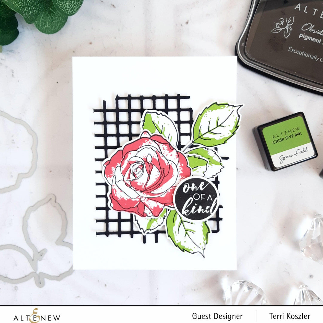 Altenew Build-A-Flower Set Build-A-Flower: Bellaroma Hybrid Tea Rose Layering Stamp & Die Set