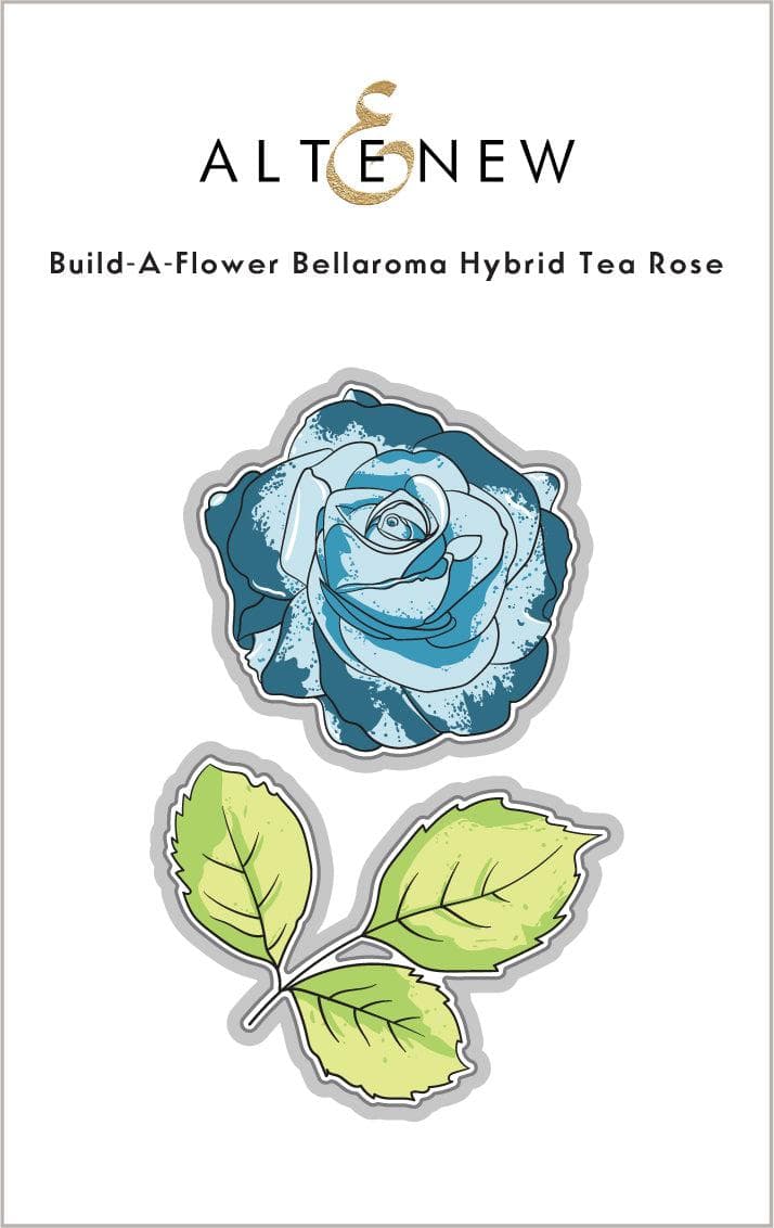 Altenew Build-A-Flower Set Build-A-Flower: Bellaroma Hybrid Tea Rose Layering Stamp & Die Set