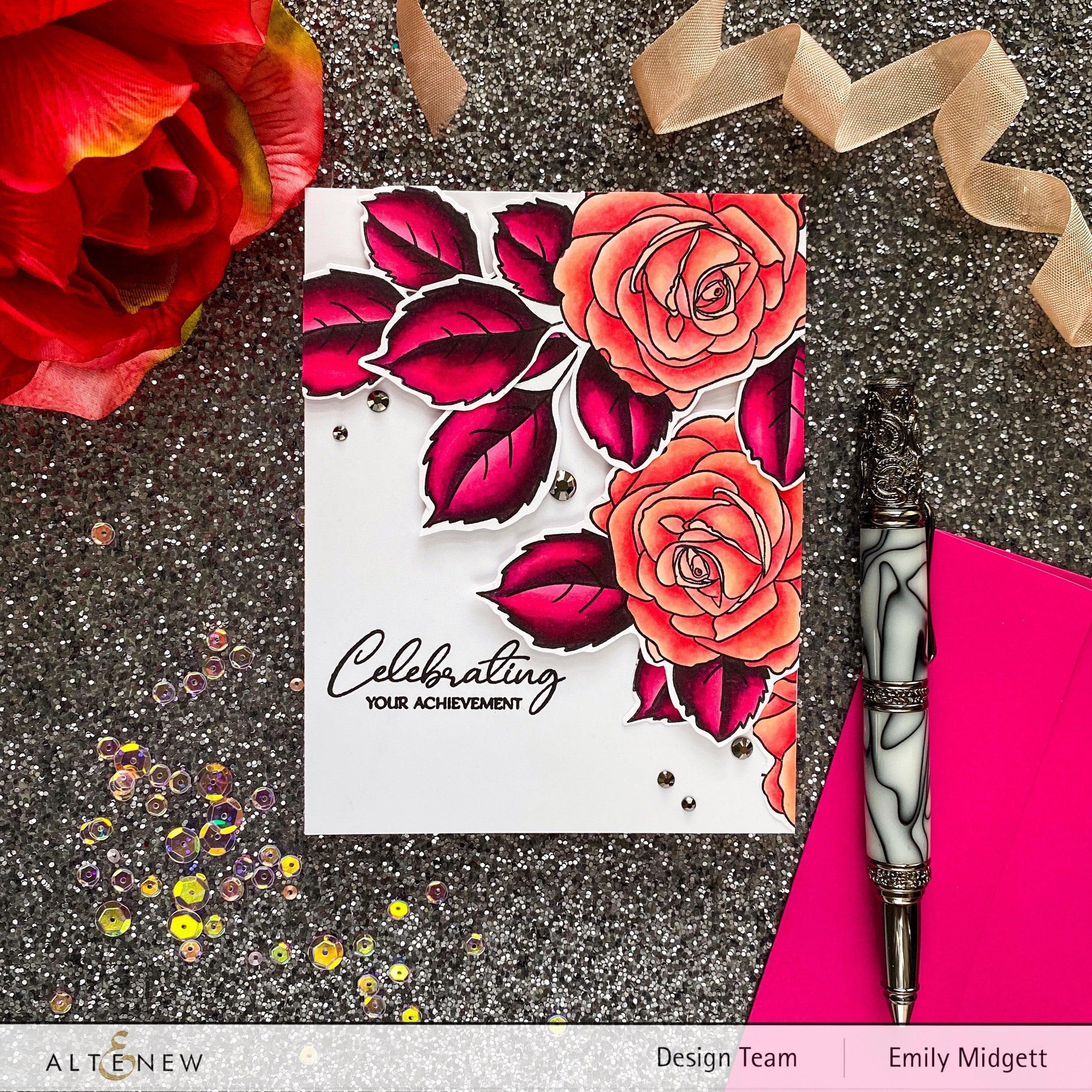 Build-A-Flower: Bellaroma Hybrid Tea Rose Layering Stamp & Die Set