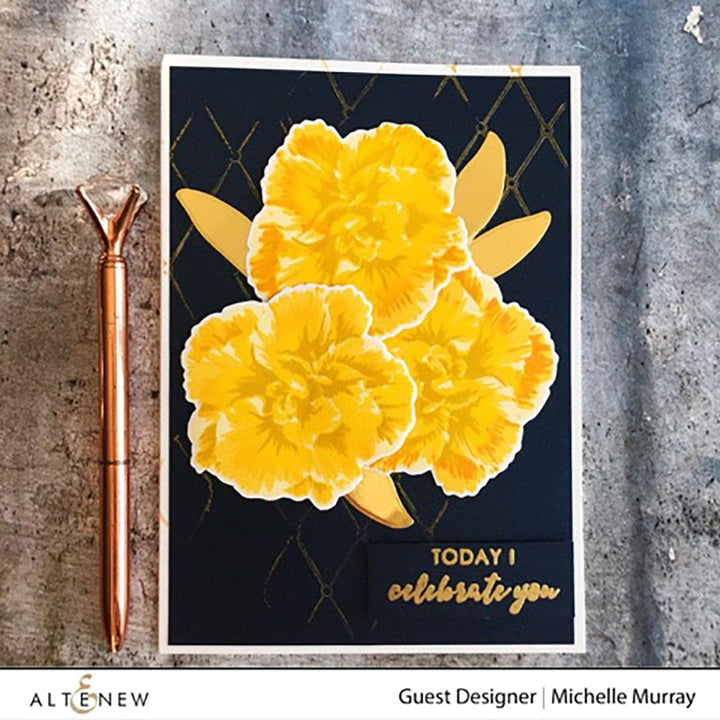 Altenew Build-A-Flower Set Build-A-Flower: Camellia Japonica Layering Stamp & Die Set
