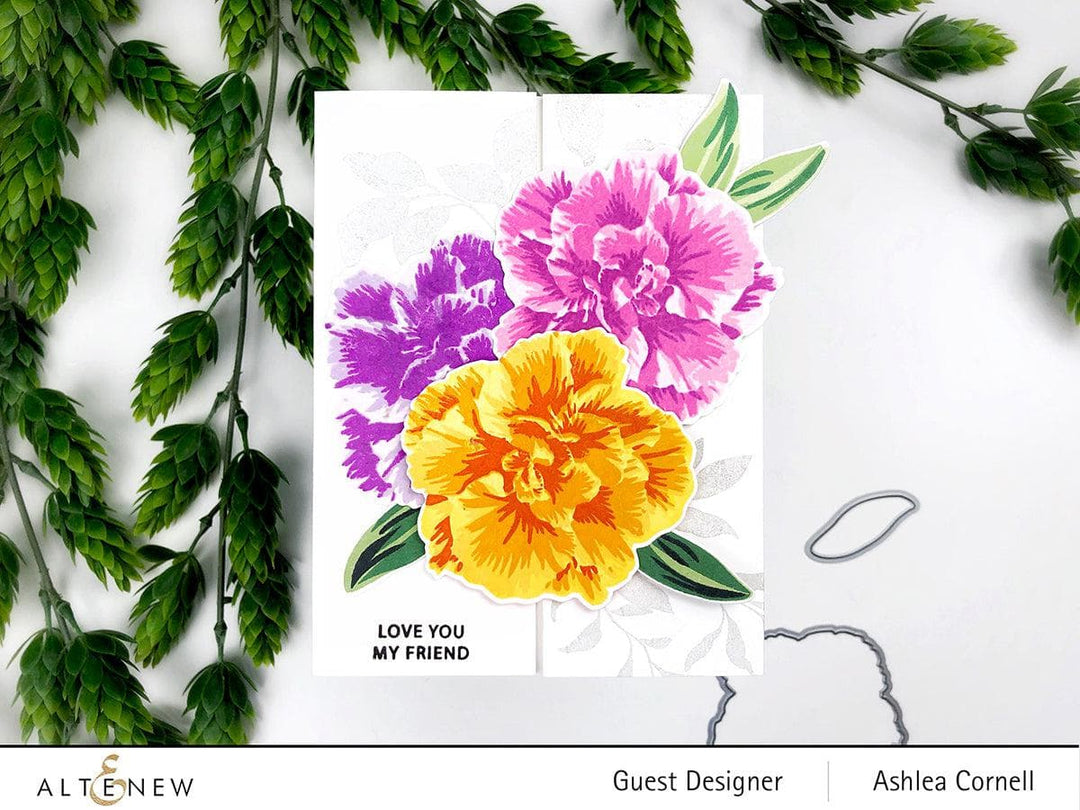 Altenew Build-A-Flower Set Build-A-Flower: Camellia Japonica Layering Stamp & Die Set