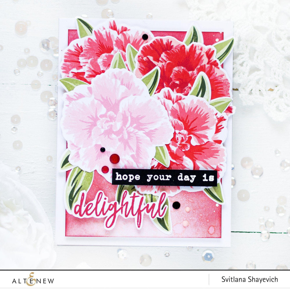 Altenew Build-A-Flower Set Build-A-Flower: Camellia Japonica Layering Stamp & Die Set
