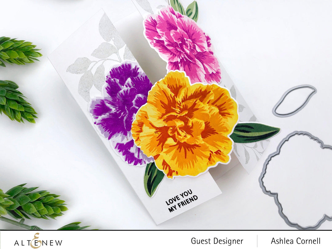 Altenew Build-A-Flower Set Build-A-Flower: Camellia Japonica Layering Stamp & Die Set