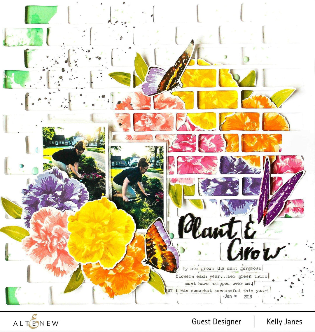 Altenew Build-A-Flower Set Build-A-Flower: Camellia Japonica Layering Stamp & Die Set