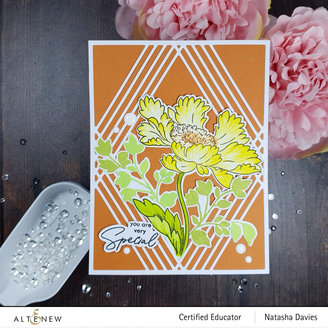 Altenew Build-A-Flower Set Build-A-Flower: Candystripe Cosmos Layering Stamp & Die Set