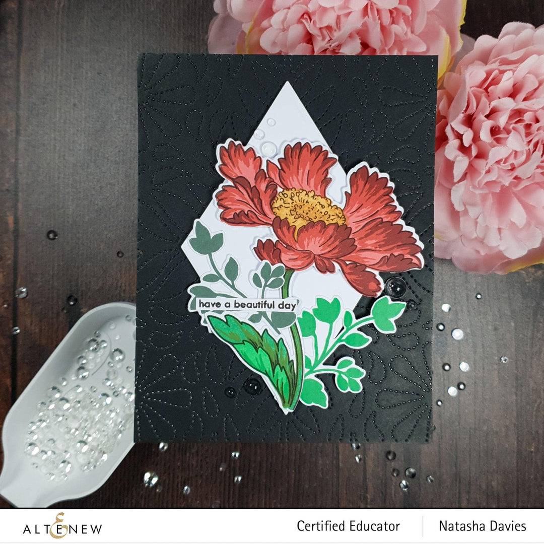 Altenew Build-A-Flower Set Build-A-Flower: Candystripe Cosmos Layering Stamp & Die Set