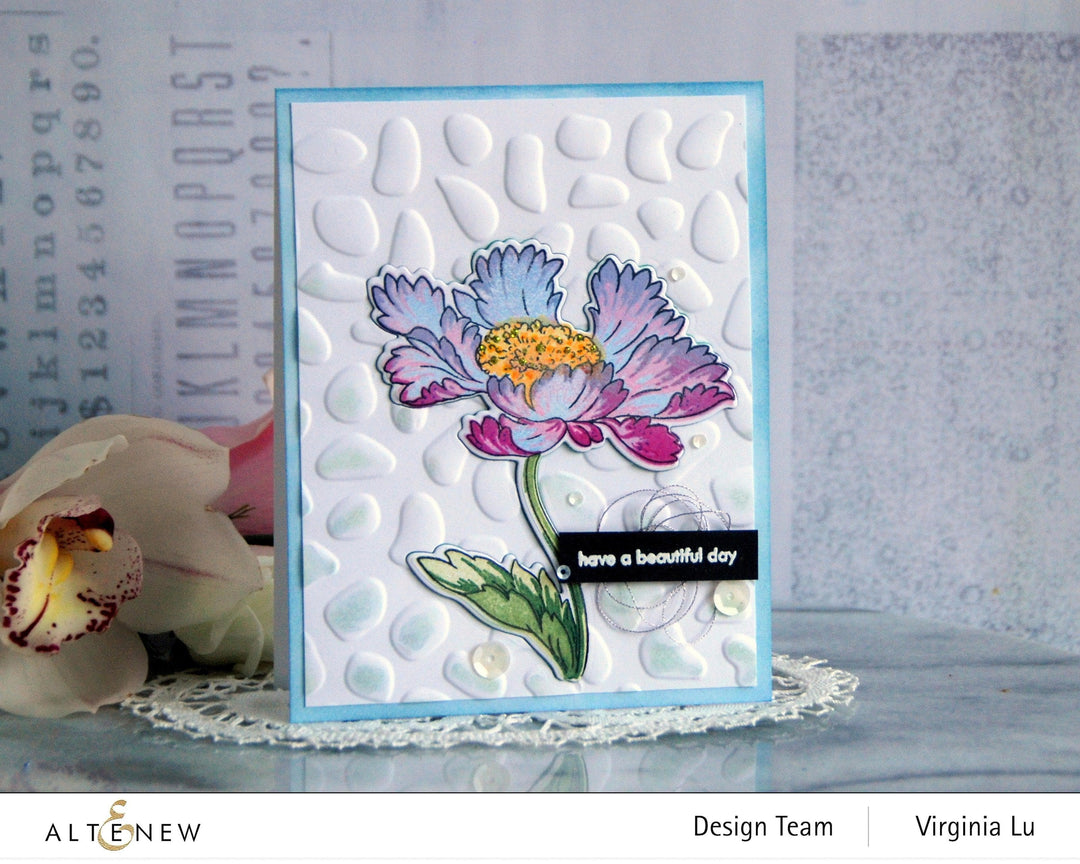 Altenew Build-A-Flower Set Build-A-Flower: Candystripe Cosmos Layering Stamp & Die Set