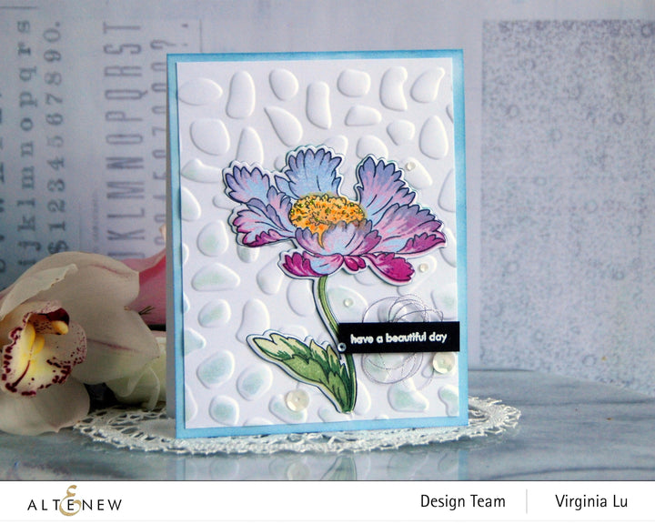 Altenew Build-A-Flower Set Build-A-Flower: Candystripe Cosmos Layering Stamp & Die Set