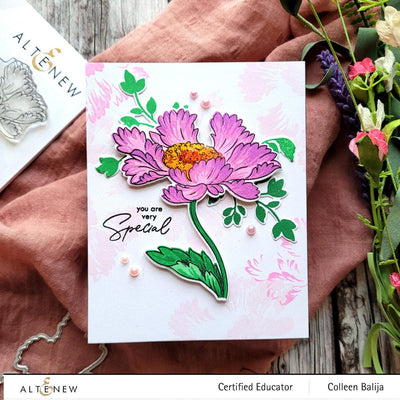 Altenew Build-A-Flower Set Build-A-Flower: Candystripe Cosmos Layering Stamp & Die Set
