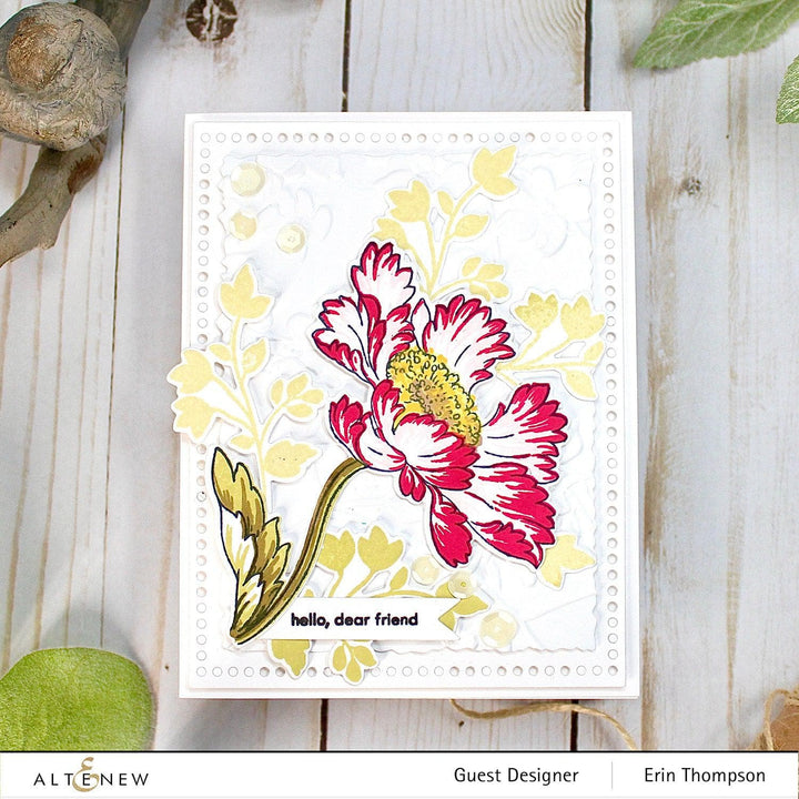 Altenew Build-A-Flower Set Build-A-Flower: Candystripe Cosmos Layering Stamp & Die Set